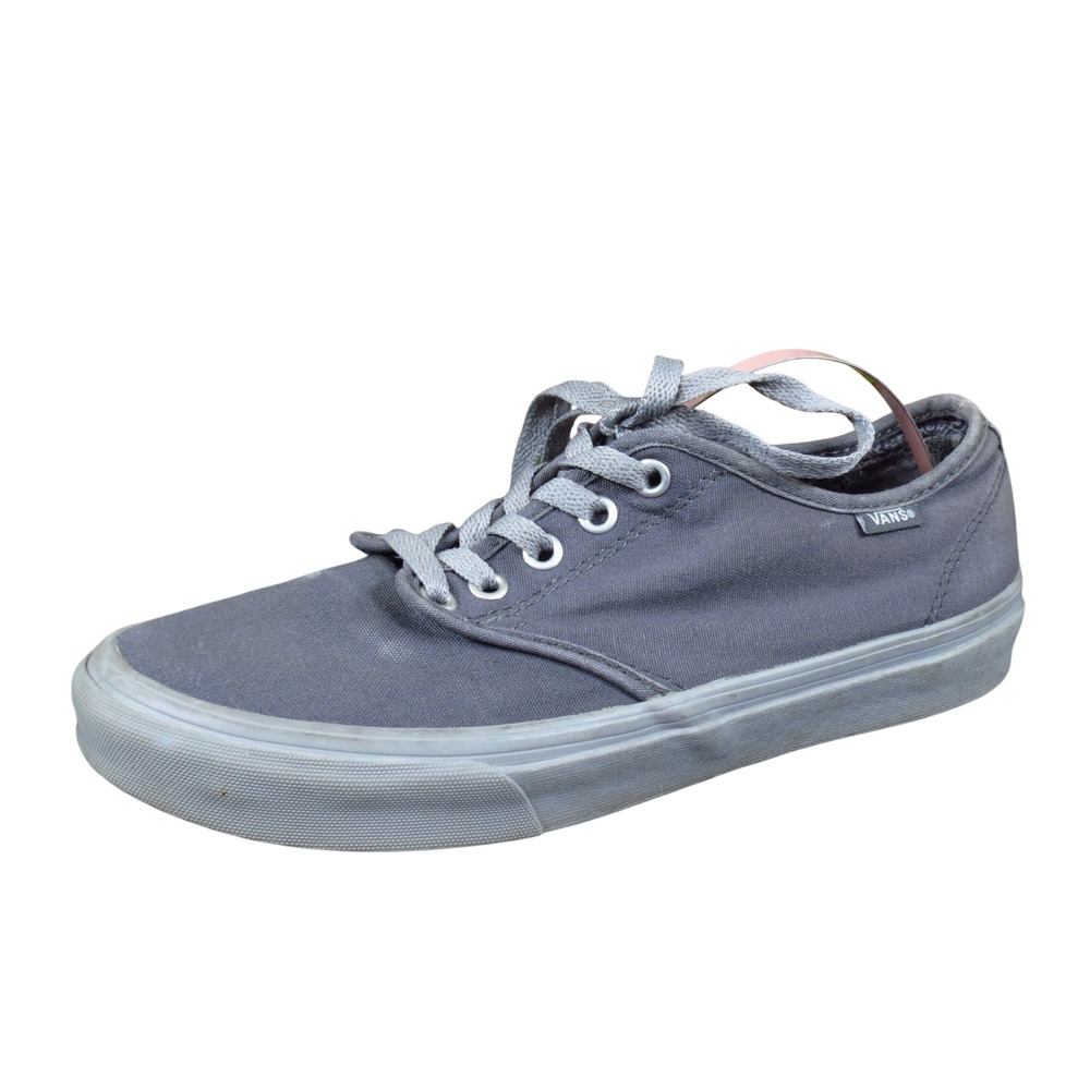 Vans Authentic Lo Pro Women Shoe Size 8.5 Skateboarding Pewter Grey Canvas